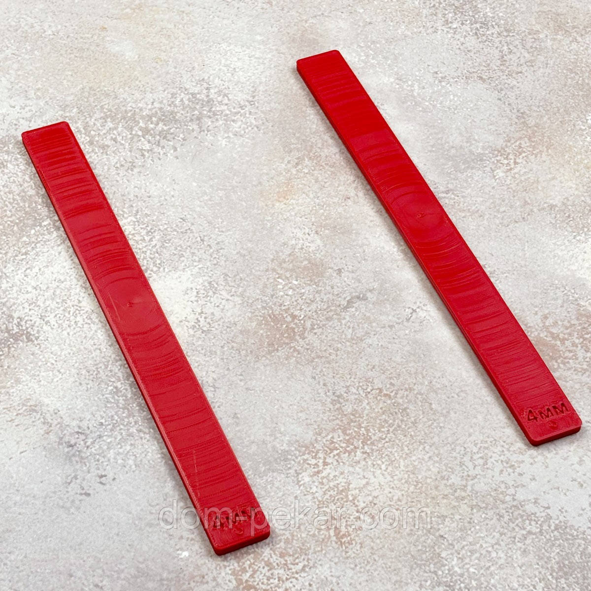 Обмежувач товщини тіста та мастики 22 см товщина 4 мм (3D)