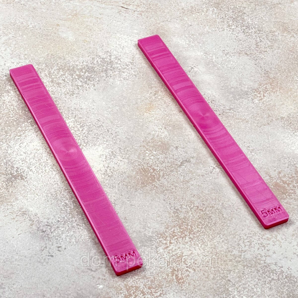 Обмежувач товщини тіста та мастики 22 см товщина 5 мм (3D)