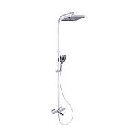 Душова система універсальна Qtap Sloup термостатична на три споживача (з виливом) QTSLO51103OC48217 Chrome