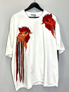 Футболка жіноча щільна 250 оверсайз Півні NORA KVITTIN MKNK105050-1