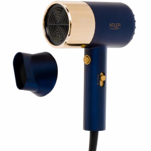 Фен Adler AD 2280, dark blue / gold, фото 1