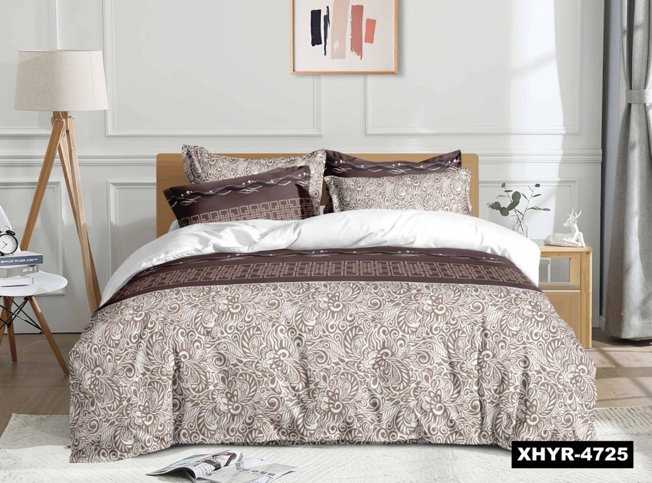 Фланелева постільна білизна Royal Dream байка молочний шоколад, фото 1