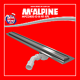 Лінійний трап 800 мм Omega Slim у комплекті з ніжками та ізоляційною мембраною MPCD800-O-B-NT-KPL McAlpine, фото 5