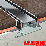 Лінійний трап 600 мм Omega Slim у комплекті з ніжками та ізоляційною мембраною MPCD600-O-B-NT-KPL McAlpine, фото 5