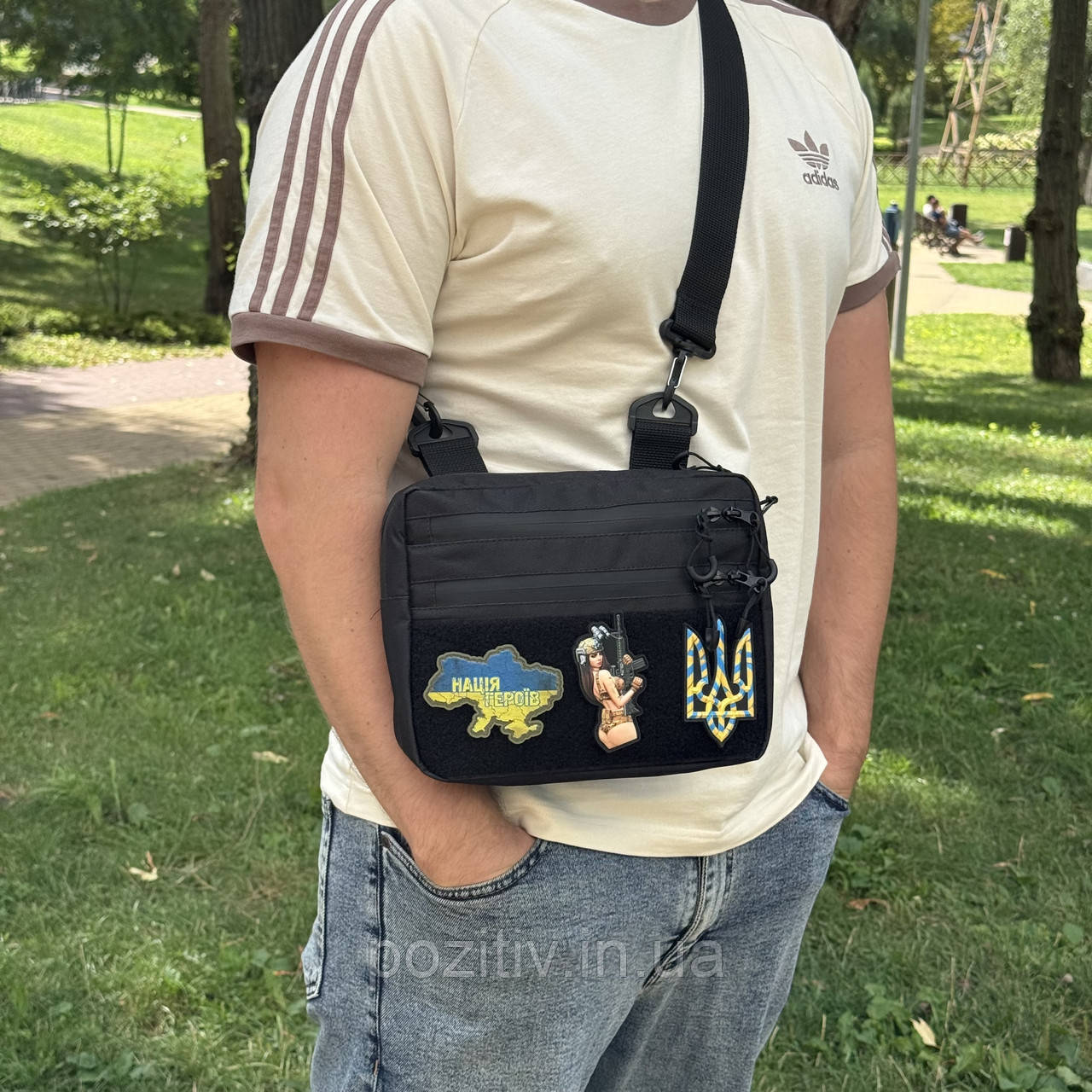 Тактична чоловіча сумка через плече для шевронів барсетка месенджер Standart, фото 1