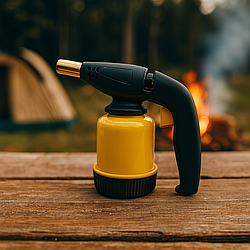 Лампа паяльна газова з п'єзопідпалом для балону 190 г – для паяння, обігріву та розпалювання