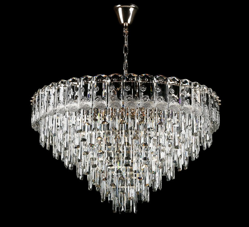 Шикарна велика кришталева люстра L2465/800/14 (SG), фото 1