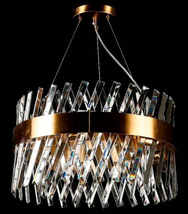 Бронзова кришталева люстра L2372/800/10 (COPPER), фото 1