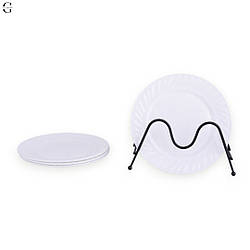 Набір білих тарілок 17,5 см 4 шт