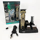 Машинка для стрижки чоловіча VGR V-106, Гострі професійні машинки для стрижки волосся PL-31, фото 8