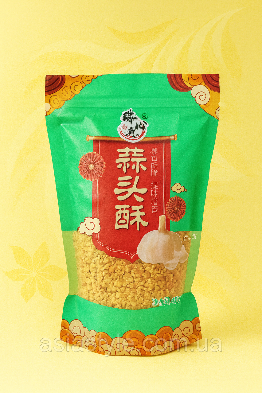 Часник сушений підрійбеній, Часник сушений подрібнений, Dried crushed garlic, 400 г, Китай, Ч, фото 1