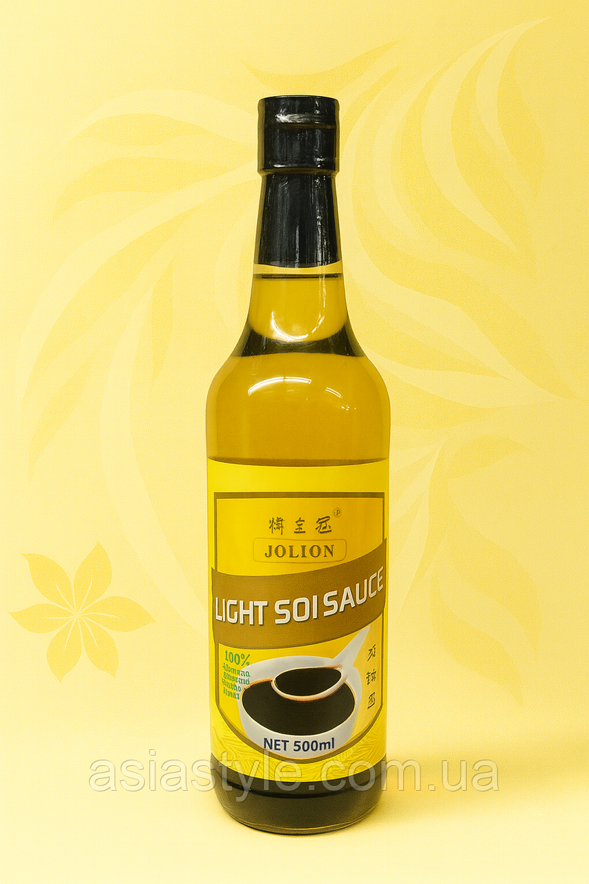 Легкий соєвий соус, Легкий соєвий соус, Light soy sauce, Jolion, 500 мл, Китай, Во, фото 1