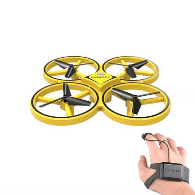 Квадрокоптер керування жестами Tracker Gravity Sensor жовтий 154562