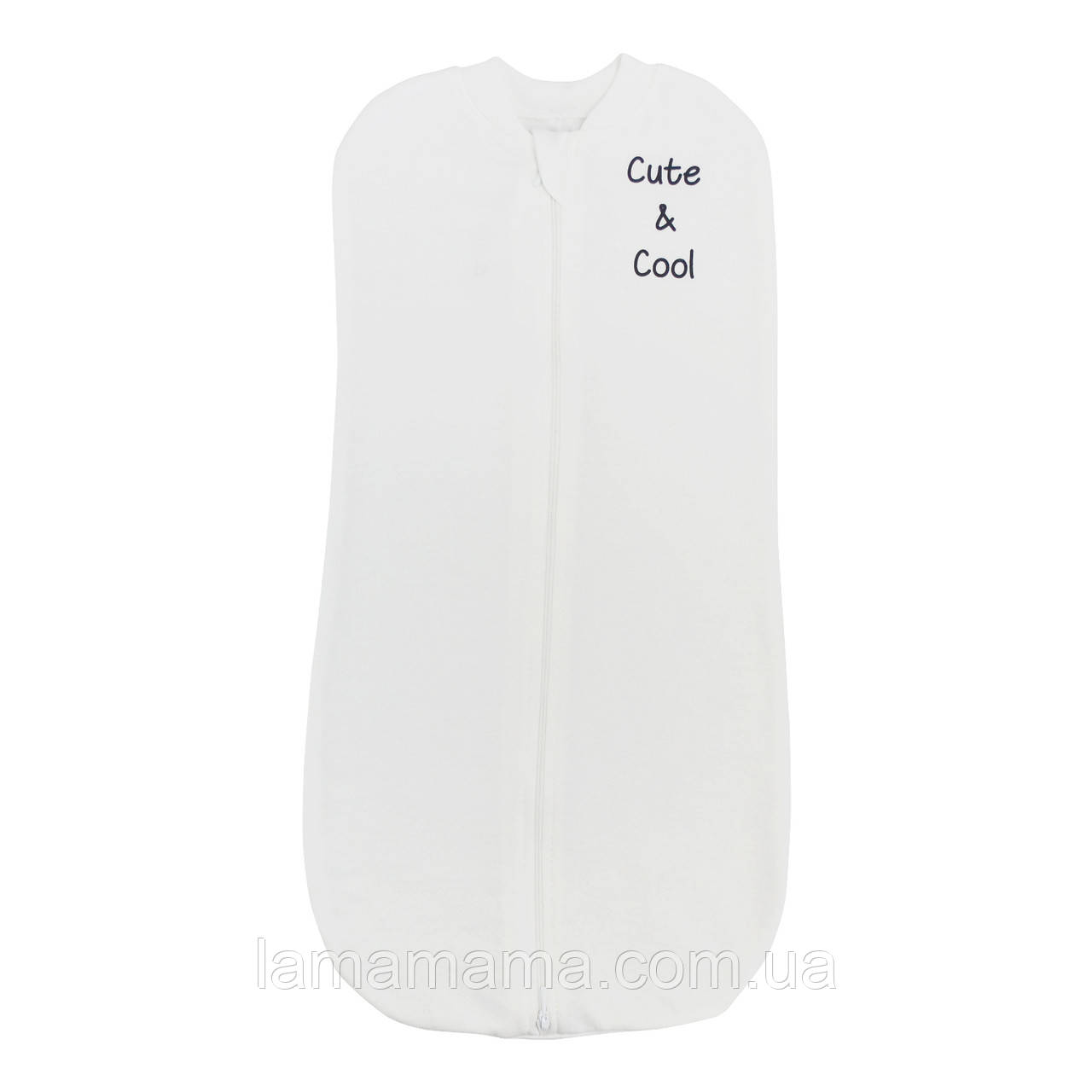 Тепла євро-пелюшка на блискавці 0-3 міс. (56-62 см) для новонароджених (футер з начосом) Happy baby Молочний, фото 1