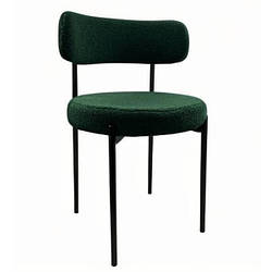 Стілець для клієнтів БРУНО стільчик з м'яким круглим сидінням та зручною спинкою для адміністрації