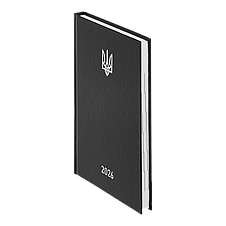 Щоденник 2026р. BuroMax A-5 BM.21165-01 AIRY бумвініл, черний, фото 2