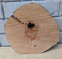 Зріз дерева для заливки епоксидною смолою, d 230х230мм. не калібрований, фото 2