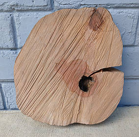 Зріз дерева для творчості, рукоділля, d 240х220мм.