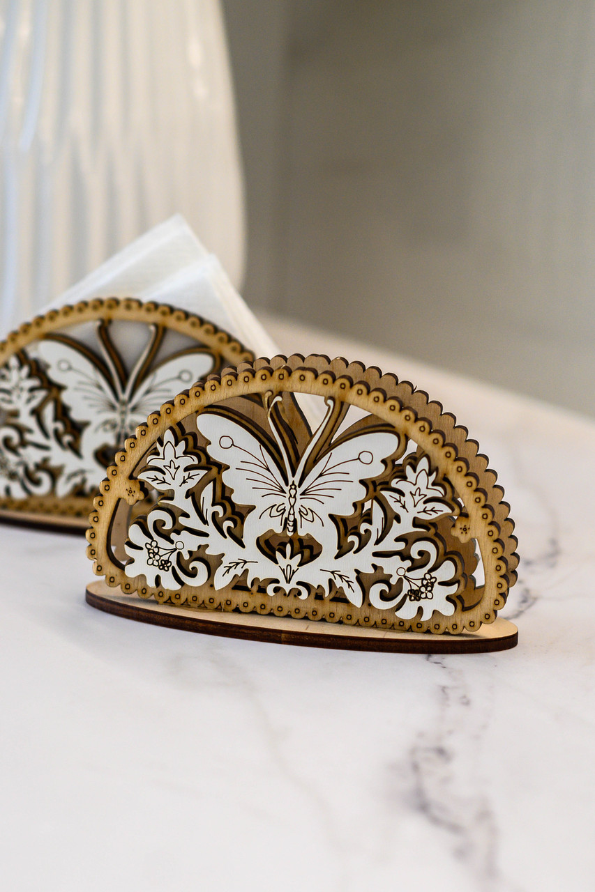 Сувенірна дерев’яна серветниця, фото 1