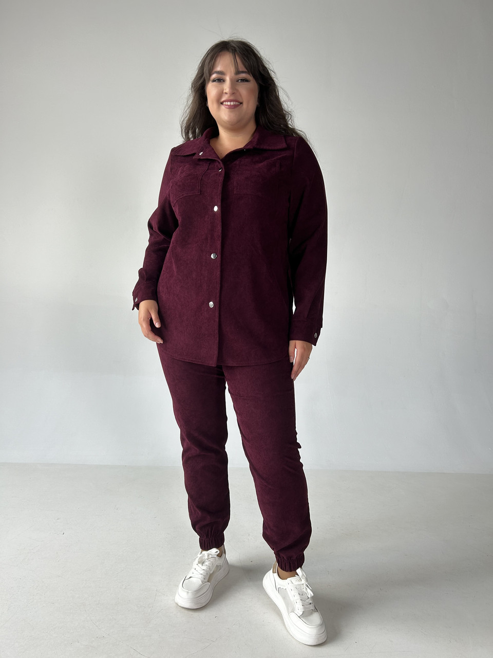 Спортивний костюм Вельвет бордовий