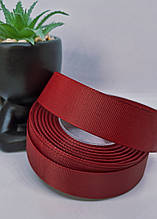 Стрічка репсова 2,5 см. Ціна за 1 метр. Колір вишня.