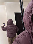 Жіноча осінь-зима куртка з капюшоном на холофайбері — стильна та тепла куртка осінь-зима (розміри M, L, XL), фото 6