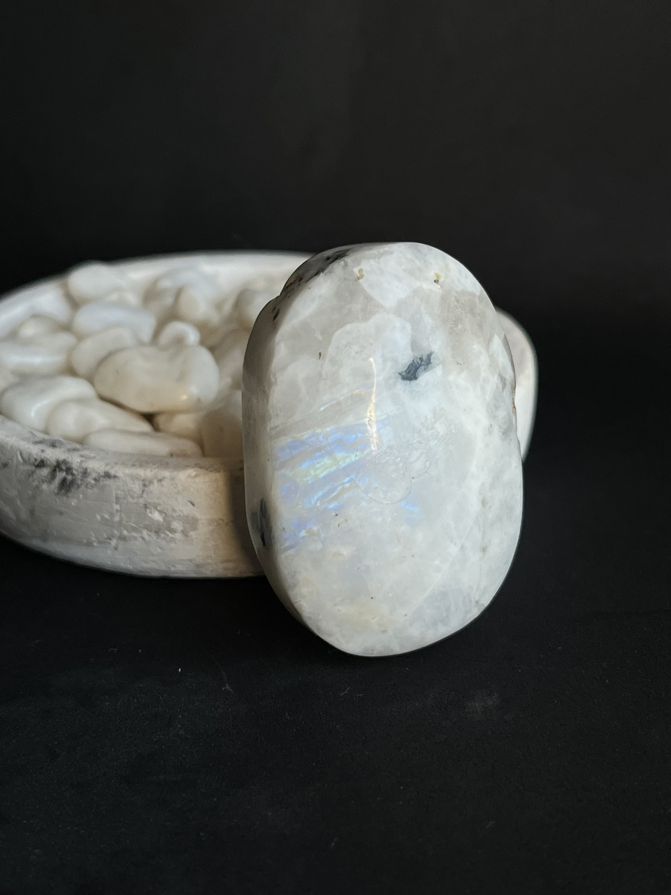 Кабошон натуральний місячний камінь овал камінь кабошон палм адуляр, фото 1