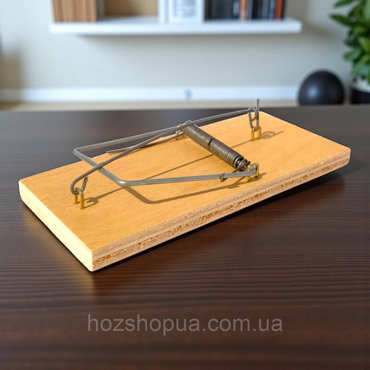 Родентицид мишоловка дерев'яна велика, 135х65х10 мм