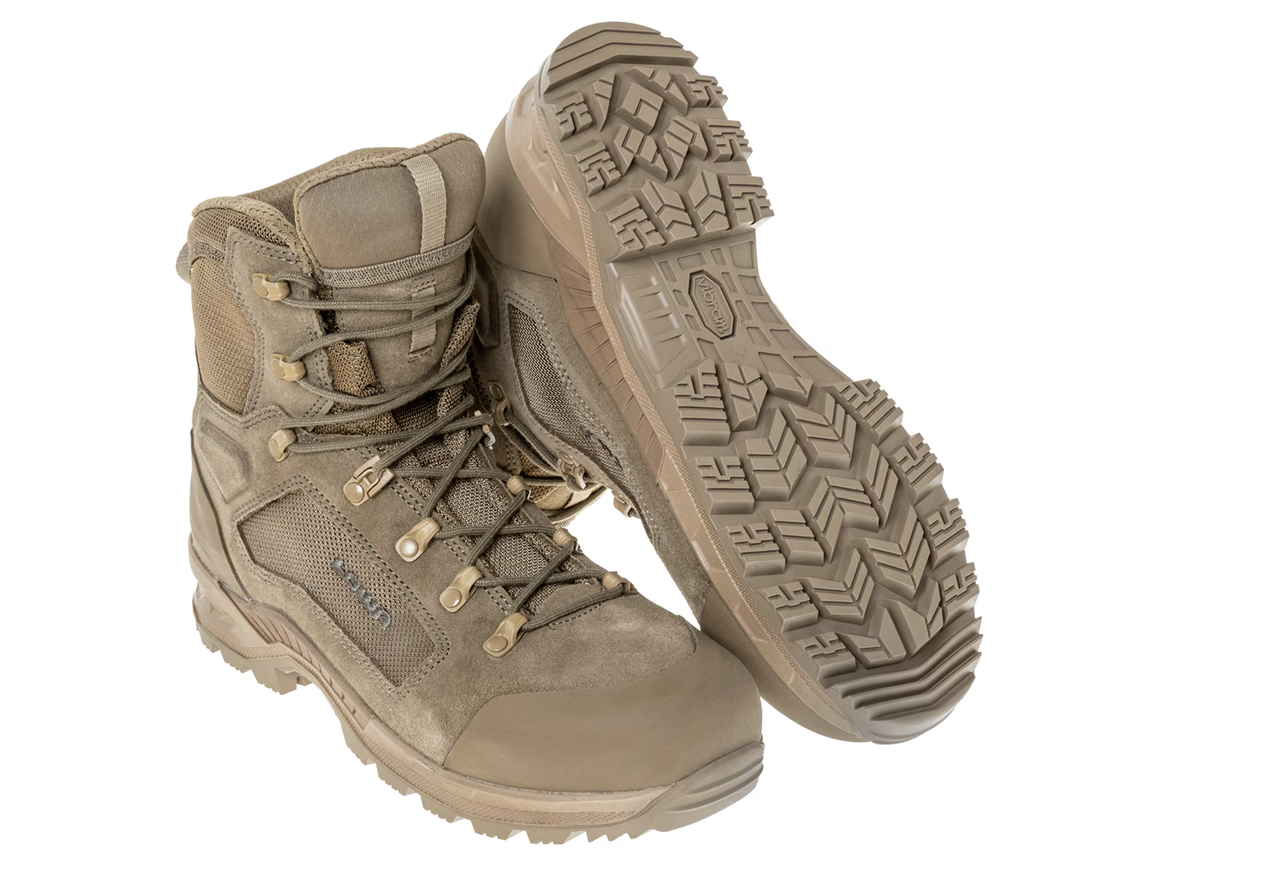 Тактичні черевики Lowa Breacher S MID TF Coyote — Vibram® Vanguard, замша/Cordura, PORON® Ankle Shield