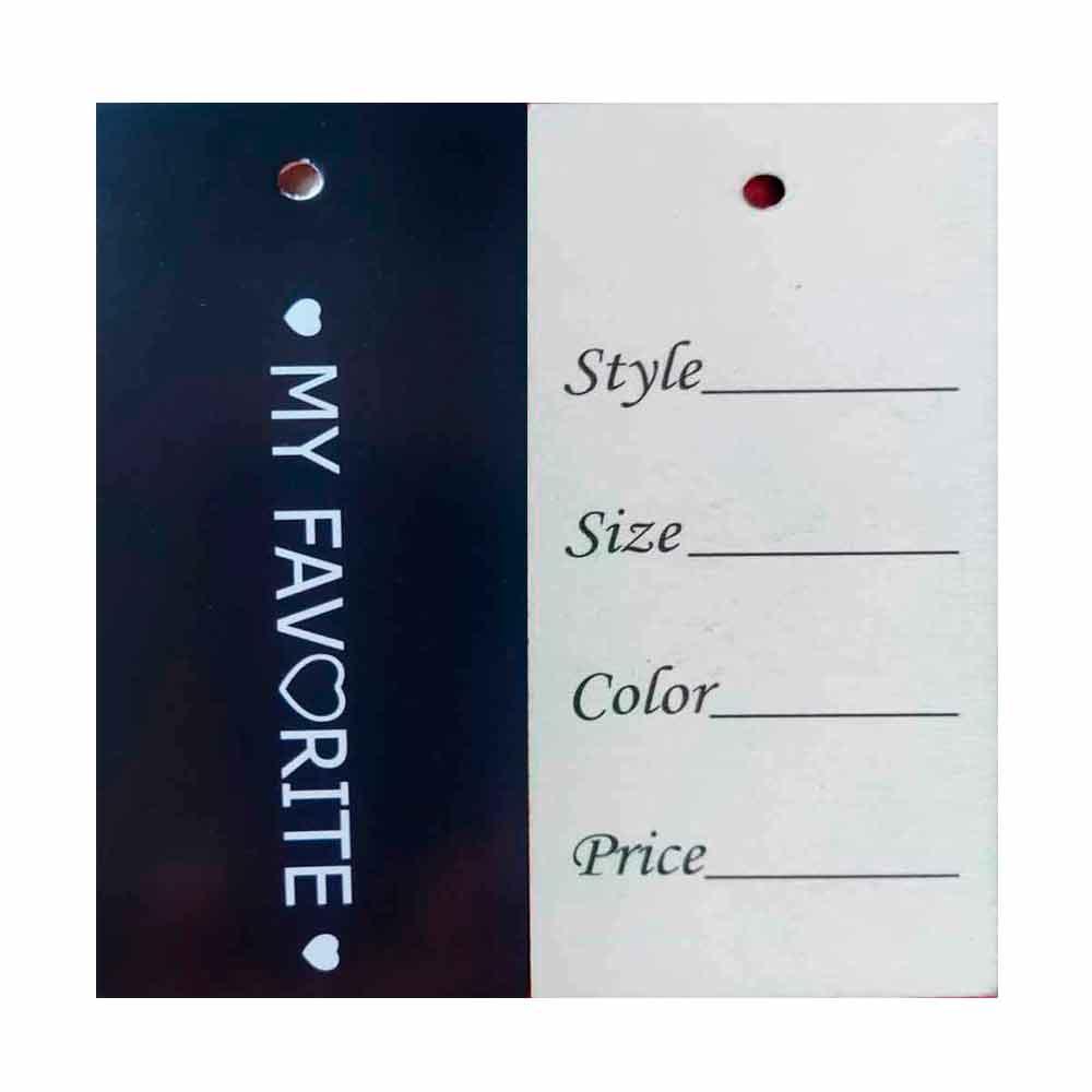 Бірка картонна для одягу Етикетка паперова навісна готова ярлик 1000 шт, фото 1