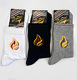 Шкарпетки з принтом "Вогонь" серії TREN 23-25 р. (12 пар!) (Демісезон/літні), фото 7