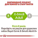 Royal Canin X-Small Adult 500 г мініатюрних порід від 10 місяців до 8 років сухий корм для собак, фото 3