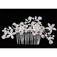 ВЕСІЛЬНИЙ ГРЕБІНЬ ДЛЯ ВОЛОССЯ З ПЕРЛАМИ, С10053