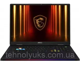 Ноутбук MSI Raider 18 HX AI A2XWIG, 18"MiniLED, Core Ultra 9 285HX, NVIDIA GeForce RTX 5080, ОЗП 64ГБ, SSD 4ТБ, фото 1