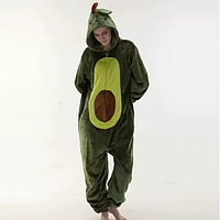 Кигуруми для взрослых Авокадо на молнии | Плюшевый комбинезон пижама Авокадо. Топ!
