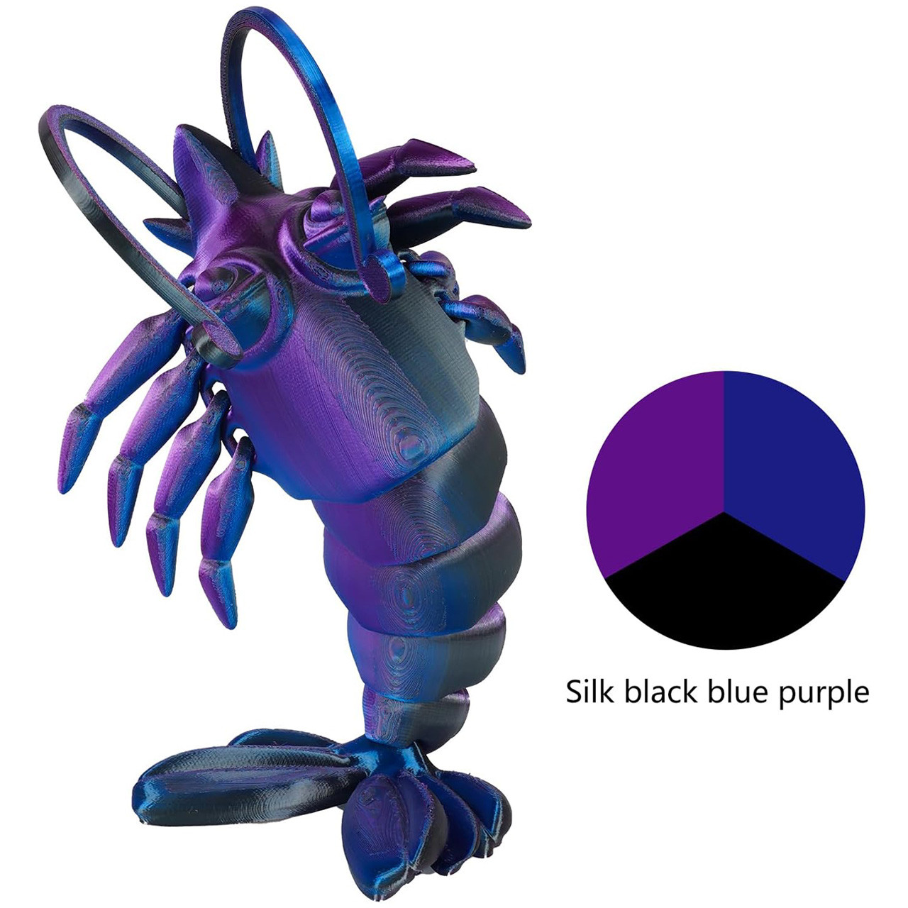 Пластик филамент KINGROON PLA Silk Black Blue Purple (NSC026)