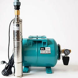 Заглибна глибинна станція, насос AQUATIC TRX1.2-50-0,3 для свердловин шнек з баком полинний комплект