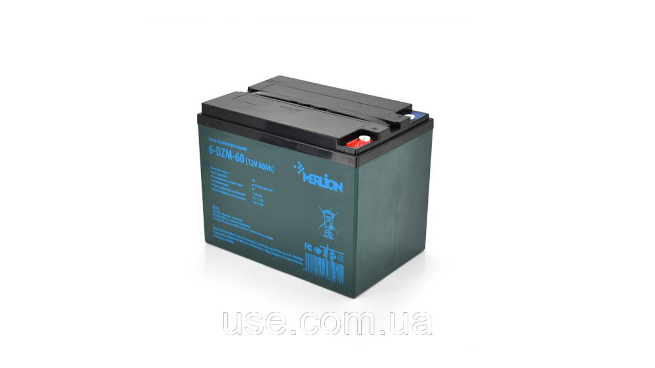 АКБ тягова 12В, 12V, 12вольт, 60 АН, ач, А‧год, для інвалідних крісел, електромоторів, DZM, 6-DZM-60