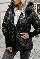 Жіноча куртка демісезонна куртка жіноча на силіконі, куртка жіноча з капюшоном, куртка жіноча осінь-зима