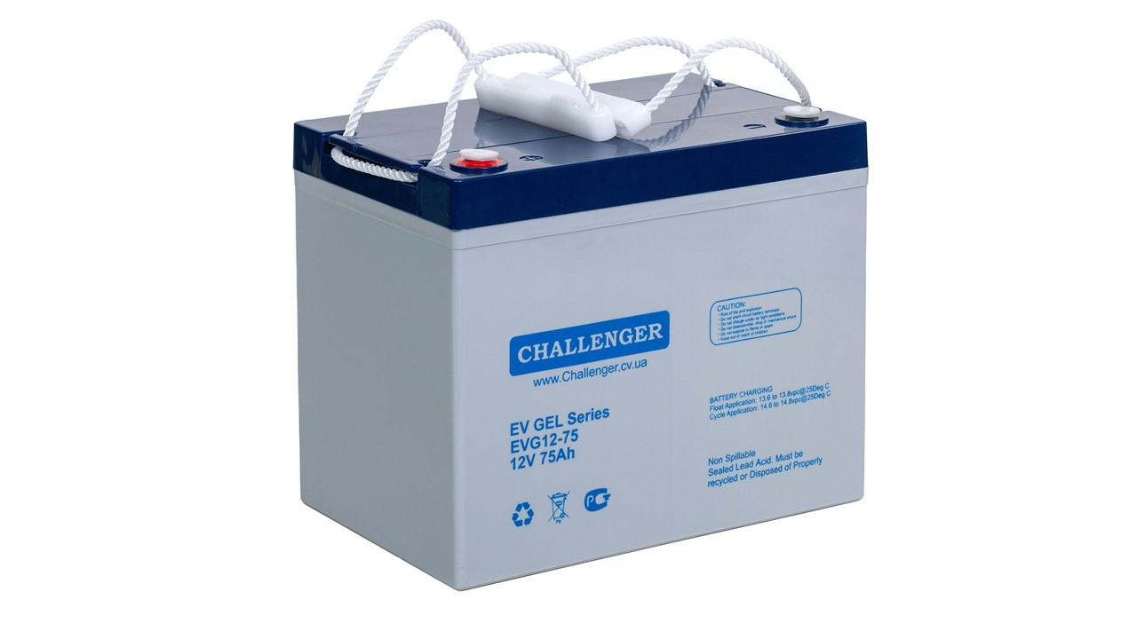 Акумулятор для електровізка 12V, 75 Аh, а*год, АН, 12 В, Вольт, для електроскутера, VRLA, інвалідного електрокрісла