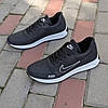 Чоловічі шкіряні кросівки (натуральна шкіра) чорні демісезонні для чоловіків на весну осінь, розміри 40-45, фото 2