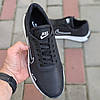 Чоловічі шкіряні кросівки (натуральна шкіра) чорні демісезонні для чоловіків на весну осінь, розміри 40-45, фото 6