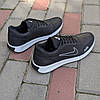 Чоловічі шкіряні кросівки (натуральна шкіра) чорні демісезонні для чоловіків на весну осінь, розміри 40-45, фото 9