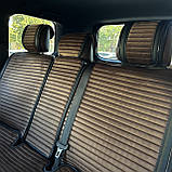 Накидки повний комплект на передні і задні сидіння авто IMPERIAL AUTO COMFORT, коричневий колір, фото 7