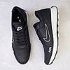 Чоловічі шкіряні кросівки демісезонні чорні з натуральної шкіри для чоловіків на весну осінь, розмір 40 41 42 43 44 45, фото 6