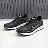 Чоловічі шкіряні кросівки демісезонні чорні з натуральної шкіри для чоловіків на весну осінь, розмір 40 41 42 43 44 45, фото 2