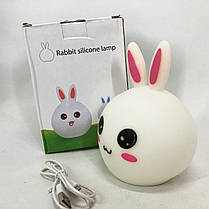 Ночник світлодіодний настільний зайчик, Дитячий нічник-проектор, Нічник RH-931 на батарейках, фото 4