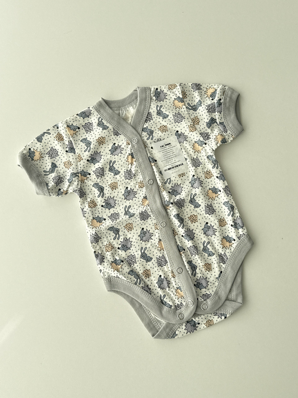 Боді в тканині кулір, 62 розмір, фото 1