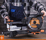 Торцювальна пила EVOLUTION із подачею для дерева, металу та пластику 1200W, фото 8