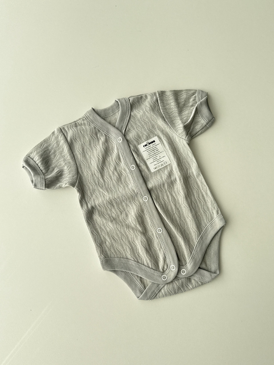 Боді в тканині трансфер, 68 розмір, фото 1